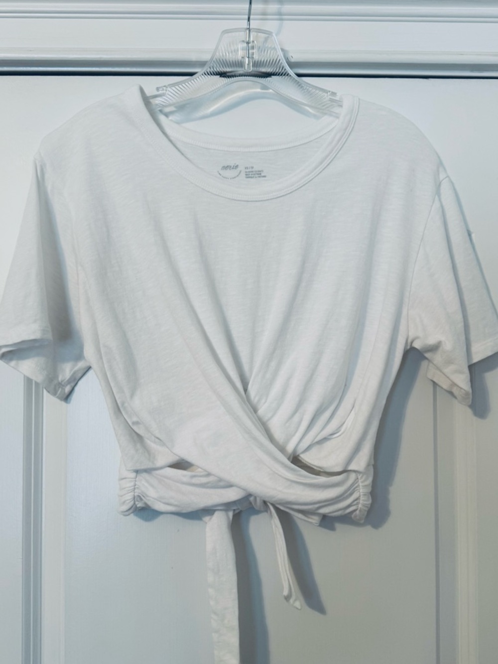 Aerie Cropped Wrapback T-shirt Size XS